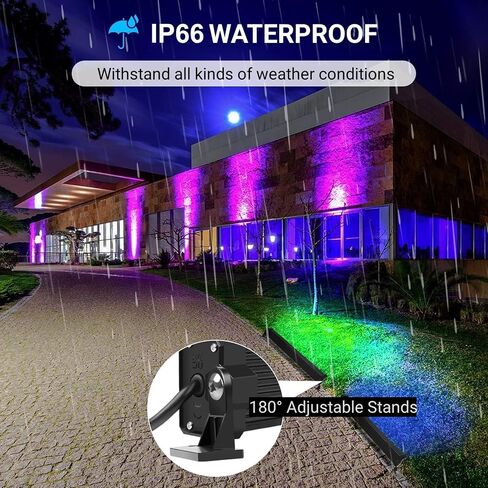 MEIKEE 42W RGBW Wall Washer Light, 3350lm, IP66 Waterproof Wash Light Bar with Remote, Color Changing Wash Flood Strip Lighting for Stage Party Wedding Christmas Decoration 2 Pack in Saudi Arabia