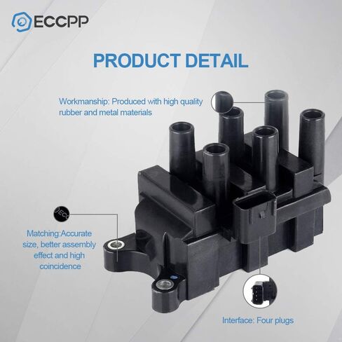 حزمة Coils Ignition Ignition ECCPP من 8 UF730 ، حزم لفائف ، للأرض ، من أجل Rover ، من أجل Range ، من أجل Rover 2014-2019 ، LR4 2014-2016 ، Discovery 2017-2020 ، للمدى ، لـ Rover Sport 2014-2018 ، لـ Range ، UF-730 in Saudi Arabia