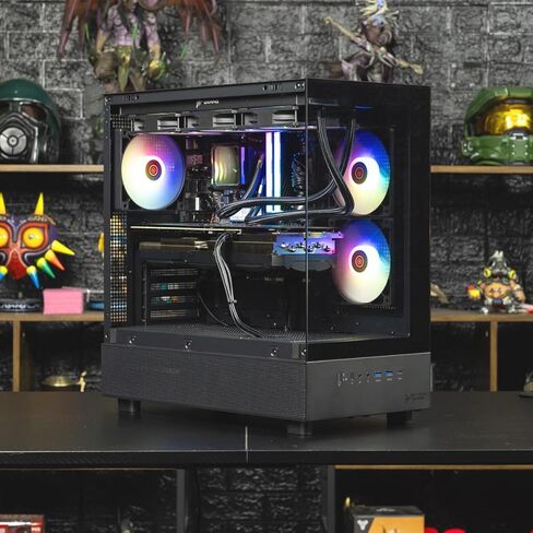 Skytech Gaming Aqua Desktop PC ، Ryzen 7 9700x 3.8 GHz (5.5GHz) ، AMD RX 9060XT 16GB ، 1TB Gen4 NVME SSD ، 32GB DDR5 RAM 5200 RGB ، 850W GOLD ATX 3 PSU ، 360MM ARGB AIO ، WI-FI ، WIN 11 in Kuwait