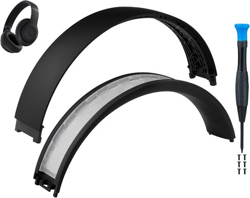 Soulwit Top+غطاء رأس أسفل السفلي لـ Beats Studio Pro Noise Closeing Headones ، Presection HeadStrap Pad Part - Black in Saudi Arabia