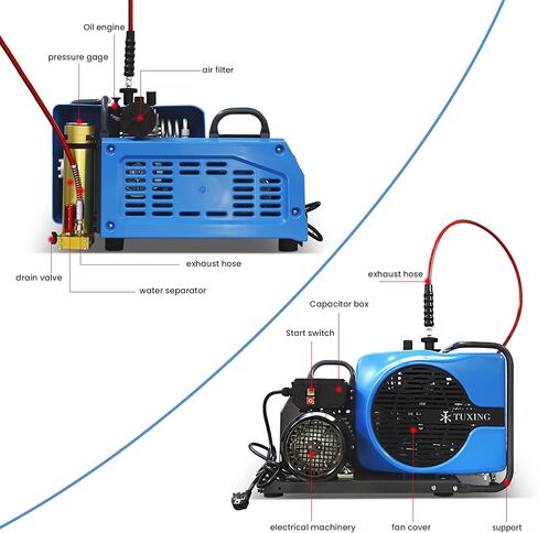 التاكسينغ 4500psi الغطس هواء هواء ضاغط المياه أنبوب زيت الماء لفاصل زخار الماء أوصف ماء رطوبة من أجل Txesb042 Model L217mm*OD30mm*id30mm (أنبوب المرشح) in Kuwait