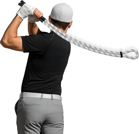 Golf Rope Swing Trainer – Adjustable Golf Training Rope with Carry Bag – Indoor/Outdoor Warm-Up & Swing Rhythm Tool in Saudi Arabia