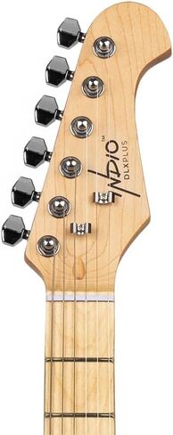 Monoprice 6-String Cali DLX Plus Electric Guitar - Right Handed, Gig Bag, Solid Ash Body, Sunburst - Indio Series in Saudi Arabia