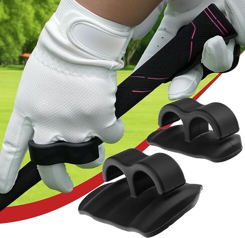 Golf Swing Training Aid, Golf Grip Training Aid Tool, Ergonomic Silicone Upgrade T Grip Trainer Kit for Improve Posture in Saudi Arabia