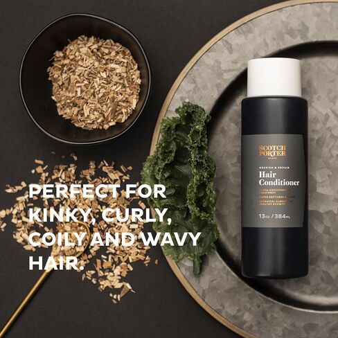 Scotch Porter Nourish & Repair Hair Conditioner for Men | Strengthens, Softens & Prevents Frizz | Formulated with Non-Toxic Ingredients, Free of Parabens, Sulfates & Silicones | Vegan | 13oz Bottle in Kuwait