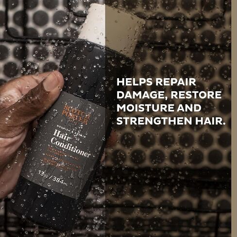 Scotch Porter Nourish & Repair Hair Conditioner for Men | Strengthens, Softens & Prevents Frizz | Formulated with Non-Toxic Ingredients, Free of Parabens, Sulfates & Silicones | Vegan | 13oz Bottle in Kuwait
