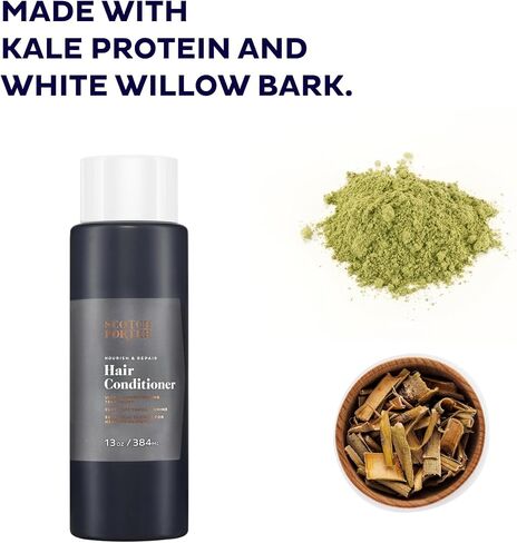 Scotch Porter Nourish & Repair Hair Conditioner for Men | Strengthens, Softens & Prevents Frizz | Formulated with Non-Toxic Ingredients, Free of Parabens, Sulfates & Silicones | Vegan | 13oz Bottle in Kuwait