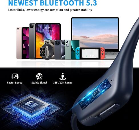 سماعات توصيل العظام Bluetooth ، سماعات الأذن المفتوحة اللاسلكية Red01 in Saudi Arabia