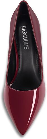 Carcuume Women's 4 Inch Closed Toe High Stiletto Heels Pointed Toe Pumps | Slip On Dress Heels, Comfortable Shoes Fit for Bridal Party, Wedding, Prom, Office, Casual, Formal Footwear, Elegant Classic in Saudi Arabia