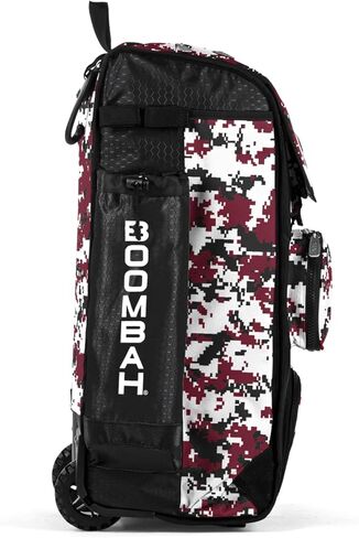 حقيبة Boombah Rolling Catchers Superpack للبيسبول/الكرة اللينة المموهة الرقمية - 23-1/2 بوصة × 13-1/2 بوصة × 9-1/2 بوصة - ألوان متعددة - مقبض تلسكوبي ويحمل 4 مضارب - إصدار بعجلات in Kuwait