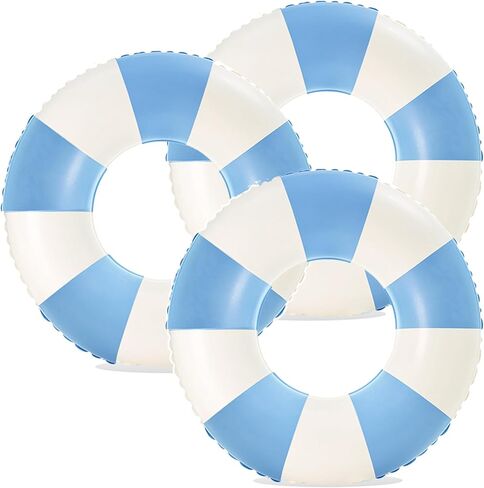 32" Pool Float for Adult-3 PCS Inflatable Pool Float Tube-Summer Beach Swimming Raft for Adults Luau Pool Floats-Hawaiian Swimming Rings - Inflatable Tubes Floaties for Pool Party in Kuwait