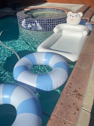 32" Pool Float for Adult-3 PCS Inflatable Pool Float Tube-Summer Beach Swimming Raft for Adults Luau Pool Floats-Hawaiian Swimming Rings - Inflatable Tubes Floaties for Pool Party in Kuwait