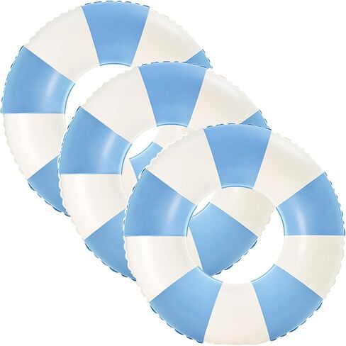 32" Pool Float for Adult-3 PCS Inflatable Pool Float Tube-Summer Beach Swimming Raft for Adults Luau Pool Floats-Hawaiian Swimming Rings - Inflatable Tubes Floaties for Pool Party in Kuwait