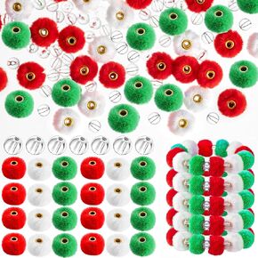 360 Pcs Soft Fluffy Beads Fuzzy Beads Faux Fur Poms Beads for Pens Bulk Colored Spacer Beads Clear Beads for DIY Bracelet Keychain Pens Handicrafts Jewelry Accessories(Mlticolor) in Saudi Arabia