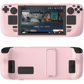 Nexytrix Steam Deck Case for LCD/OLED - Protective Cover with Kickstand, Shockproof Anti-Scratch Slim PC Shell for Gaming & Travel (Crimson) in Saudi Arabia