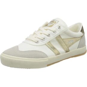 Gola Women's Badminton Sneaker, Off-White/Gold, 9.5 in Kuwait