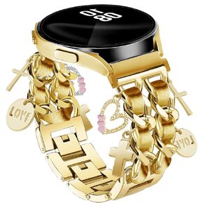 فرقة سوار مع سحر لطيف متوافق مع Samsung Galaxy Watch 7 6 5 4 Fe 40mm 44mm/5 Pro 45mm/6 Classic 43mm 47mm/4 Classic 42mm 46mm ، Galaxy Active 2 ، 20mm replication Strap للنساء in Kuwait
