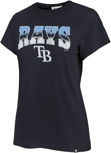 47 Brand MLB Women's Team Color Undertone Franklin Arched Wordmark Primary Logo Short Sleeve Baseball Fashion T-Shirt in Saudi Arabia