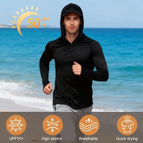 Men's 4 Pack Thumbhole Hoodies - Thermal Workout Set for Gym & Running | Cold Weather Pullover with Quick-Dry Tech in Saudi Arabia