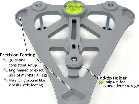 Dad's 3D Creations Adjustable Alignment & Leveling Stand for Rapsodo MLM2PRO (Grey) in Saudi Arabia