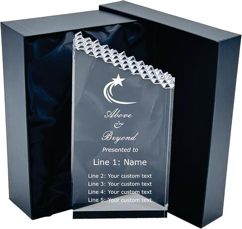Recognize Success in Style with Various Excellence Acrylic Trophy Awards with Gift Box. Create a Full Custom Award or Personalize one of Our preprinted Designs with Your Text. in Saudi Arabia