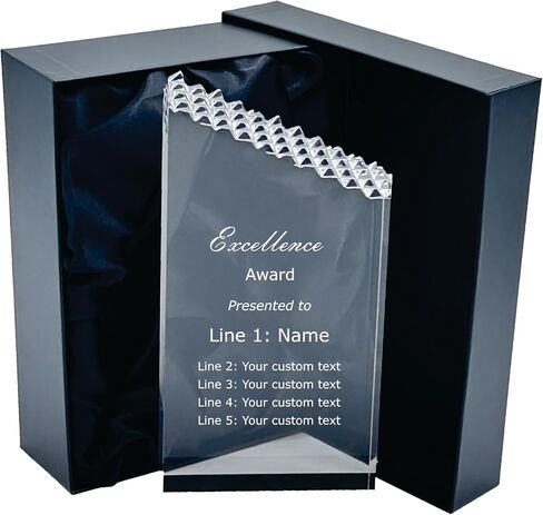 Recognize Success in Style with Various Excellence Acrylic Trophy Awards with Gift Box. Create a Full Custom Award or Personalize one of Our preprinted Designs with Your Text. in Saudi Arabia