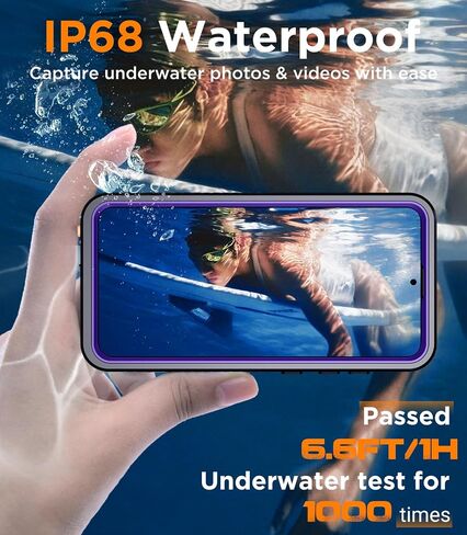 Temdan Designed for Samsung Galaxy S25 Plus Case Waterproof, Built-in Lens & Screen Protector Military Shockproof Dropproof IP68 Underwater Full Body Phone Case for Galaxy S25 Plus 6.7"-LightBlue in Saudi Arabia