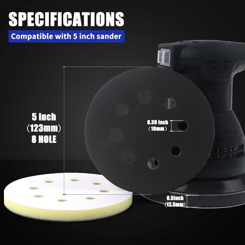 70Pcs 6 Inch Wet Dry Sanding Paper Discs, Hook and Loop Sandpaper Assortment for DA Random Orbital Sander, 400 600 800 1000 2000 3000 5000 Fine Grit Sandpaper for Automotive Wood Metal Glass Polishing in Kuwait