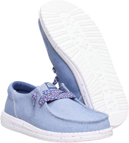 HEYDUDE Wendy Funk Friendship Lace Navy Size 10, Womens Shoes, Slip-on Loafers, Comfortable & Light-Weight in Kuwait