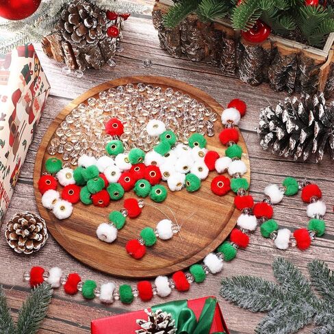 360 Pcs Soft Fluffy Beads Fuzzy Beads Faux Fur Poms Beads for Pens Bulk Colored Spacer Beads Clear Beads for DIY Bracelet Keychain Pens Handicrafts Jewelry Accessories(Mlticolor) in Saudi Arabia