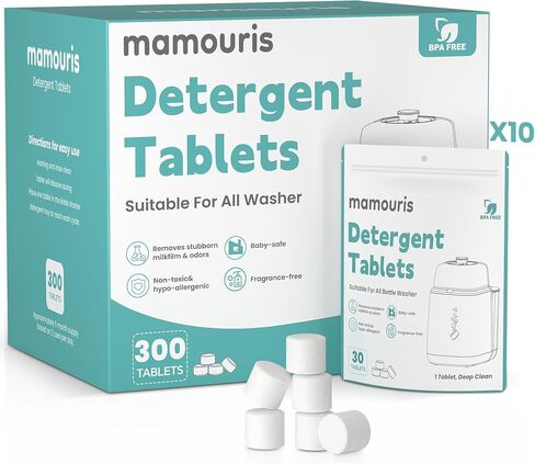 150 Professional Deep Cleaning Detergent Tablets for All Baby Bottle Washers, Baby Brezza: Momcozy, Grownsy, Papablic Bottle Washer Tablets in Saudi Arabia