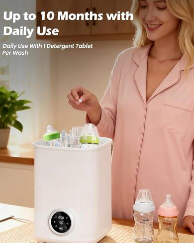 150 Professional Deep Cleaning Detergent Tablets for All Baby Bottle Washers, Baby Brezza: Momcozy, Grownsy, Papablic Bottle Washer Tablets in Saudi Arabia