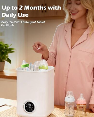 150 Professional Deep Cleaning Detergent Tablets for All Baby Bottle Washers, Baby Brezza: Momcozy, Grownsy, Papablic Bottle Washer Tablets in Saudi Arabia