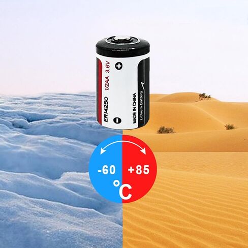 50 حزمة ER14250 1/2AA 3.6V بطارية الليثيوم 1200 مللي أمبير في كل من أطواق الكلاب ، ومراقبة حركة الطفل وأكثر من ذلك (غير قابلة للتشغيل) in Kuwait