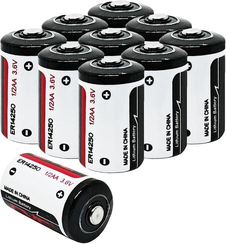 50 Pack ER14250 1/2AA 3.6V Lithium Battery 1200mAh for Dog Collars, Baby Movement Monitor and More(Non-Rechargeable) in Saudi Arabia
