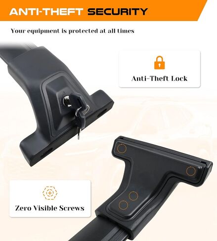 Snailfly 265 LBS Lockable Roof Rack Cross Bars Fit for Honda CRV CR-V 2023-2025 Rooftop CrossBars Cargo Carrier Accessories in Saudi Arabia