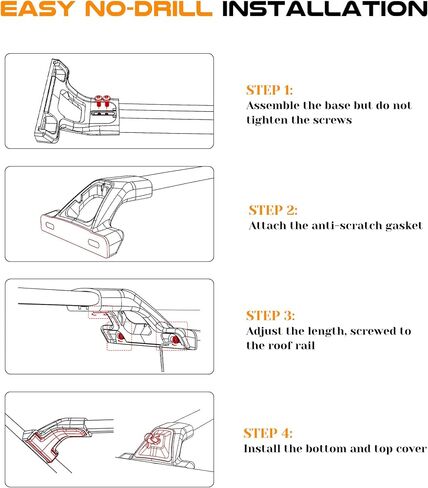 Snailfly 265 LBS Lockable Roof Rack Cross Bars Fit for Honda CRV CR-V 2023-2025 Rooftop CrossBars Cargo Carrier Accessories in Saudi Arabia