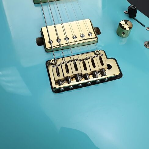 10.5mm Electric Guitar Bridge Vacuum Black 2 Point tremolo bridge Brass Block Stainless Steel Saddles Plate Electric Guitar Bridge 6 String Start Stratocaster in Saudi Arabia