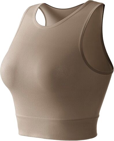 Women's Sleeveless Tank Top – Comfortable and Stretchable Fitness, Yoga, and Casual Crop Top for Everyday Wear in Saudi Arabia