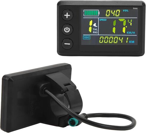 عداد شاشة LCD للدراجة الكهربائية، ABS S866 سكوتر كهربائي شاشة ملونة لوحة تحكم لملحقات تعديل الليثيوم in Saudi Arabia