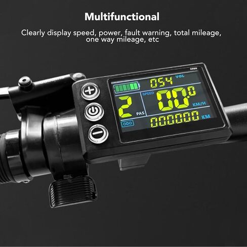 عداد شاشة LCD للدراجة الكهربائية، ABS S866 سكوتر كهربائي شاشة ملونة لوحة تحكم لملحقات تعديل الليثيوم in Saudi Arabia