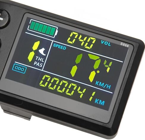 عداد شاشة LCD للدراجة الكهربائية، ABS S866 سكوتر كهربائي شاشة ملونة لوحة تحكم لملحقات تعديل الليثيوم in Saudi Arabia