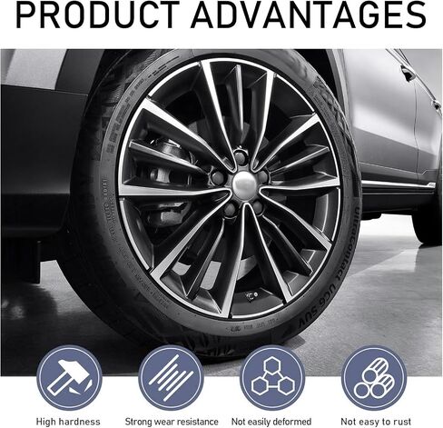 mly 6 spline lug nut socket ، أداة إزالة الجوز العروة 3/4 "(19 مم) و 13/16" (21 مم) ، مفتاح قفل عجلة الوقود لمقبس ما بعد البيع ، متوافق مع M14x1.5 ، M14x2 ، 9/16 "x18 (أسود) in Kuwait