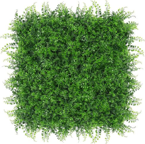 ألواح الجدران الاصطناعية ، 20'x20 '' 8pcs ألواح جدران العشب فو مع أوراق الوحش مقاوم للأشعة فوق البنفسجية ، خلفية خضراء جدار العشب الأخضر للحديقة في الهواء الطلق في الهواء الطلق ديكور الزفاف in Saudi Arabia