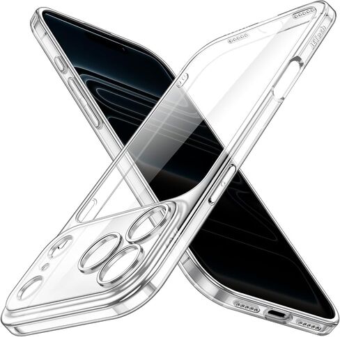 JETech Slim Case for iPhone 17 Pro 6.3-Inch with Camera Lens Full Protection, Ultra-Thin Lightweight Clear Minimalist Protective Phone Cover (Clear) in Saudi Arabia
