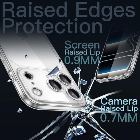 JETech Slim Case for iPhone 17 Pro 6.3-Inch with Camera Lens Full Protection, Ultra-Thin Lightweight Clear Minimalist Protective Phone Cover (Clear) in Saudi Arabia