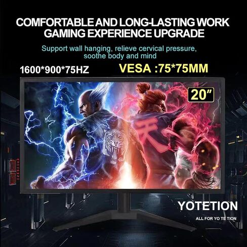 20 بوصة HD (1600 × 900) مراقبة مكبرات صوت مزدوجة مدمجة ، معدل تحديث 75 هرتز ، HDMI X1 ، VGA X1 ، شاشة رقيقة صغيرة لأجهزة الكمبيوتر المحمولة وأجهزة الكمبيوتر وسطح المكتب ، عرض LED ، VGA/HDMI Connection.vesa: 75 * 75mm in Kuwait