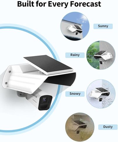 Universal Sun Rain Cover Shield, Outdoor Security Cameras Cover, Backup Camera Rain Shield for Surveillance System, Weatherproof White Case in Kuwait