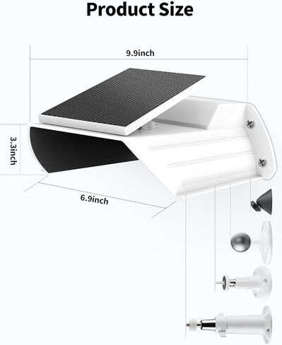 Universal Sun Rain Cover Shield, Outdoor Security Cameras Cover, Backup Camera Rain Shield for Surveillance System, Weatherproof White Case in Kuwait