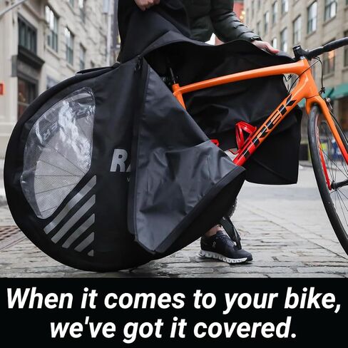 Waterproof Bike Cover, 600D Ripstop, for Highway Speeds, Ultimate Bike Cover, Minimalist Design, Covers Vulnerable Parts of Bike in Transit, Transport Cover for Bike On Rack in Saudi Arabia